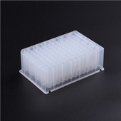مختبر 0.5 مللي 96 لوحة بئر عميق مقسم دائري U أسفل لوحة بئر عميق 2.2 مللي لاستخراج DNA RNA الرفراف