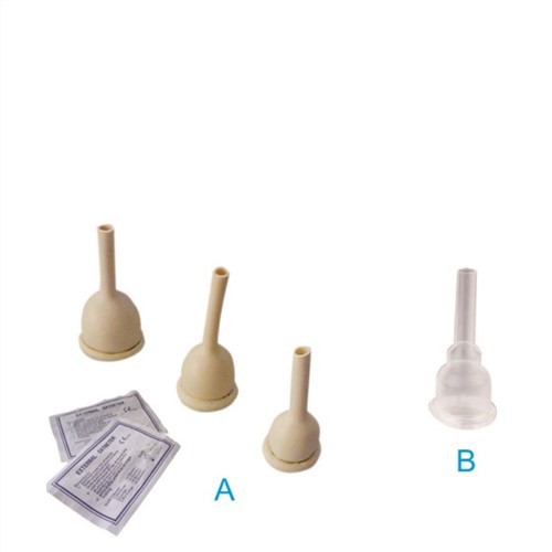 رخيصة الثمن الطبيعية سيليكون ذكر البول قسطرة الواقي الذكري الخارجي